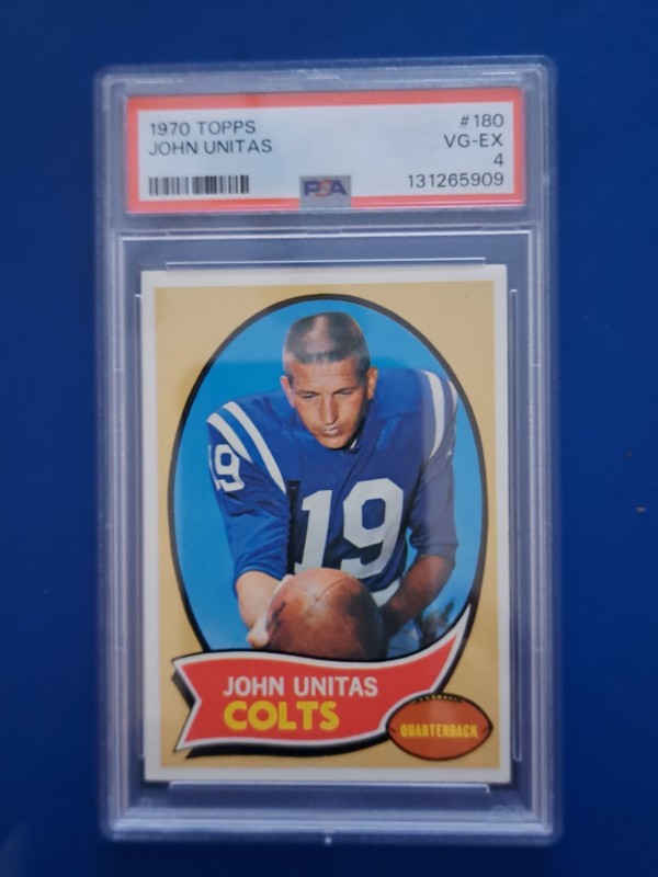 1970 Topps - Johnny Unitas #180 PSA4 VG-EX