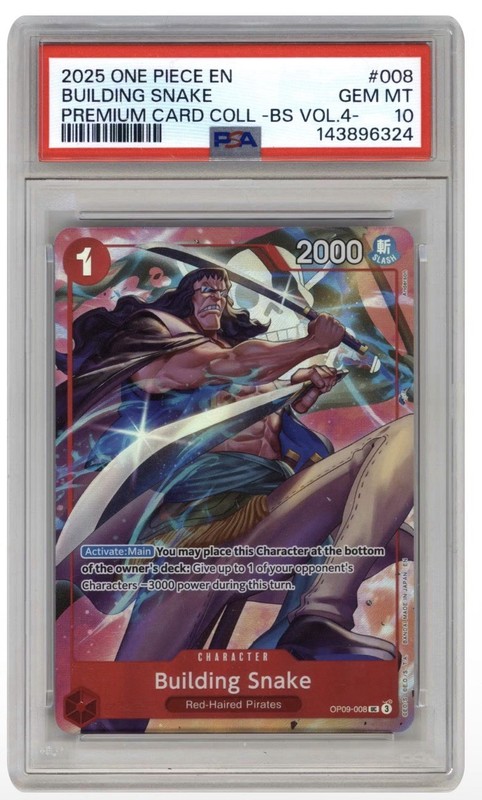 Building Snake PSA10 2025 One Piece Premium Card Best Selection Vol.4 #008