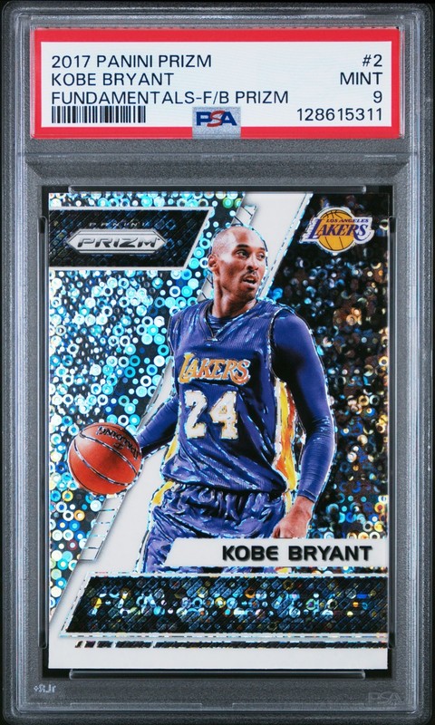 2017 Prizm Fundamentals Prizm Fast Break #2 Kobe Bryant PSA 9 MINT HOF 💎 🔥