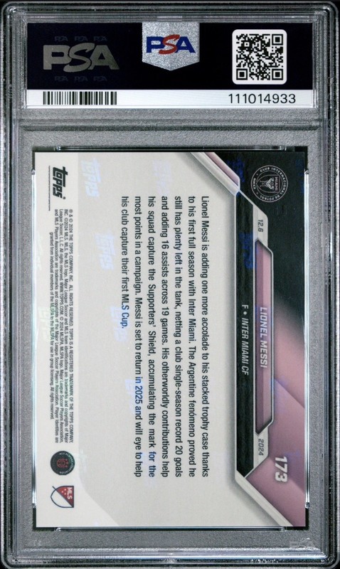 PSA 10 LIONEL MESSI BLACK 95/99  view 2