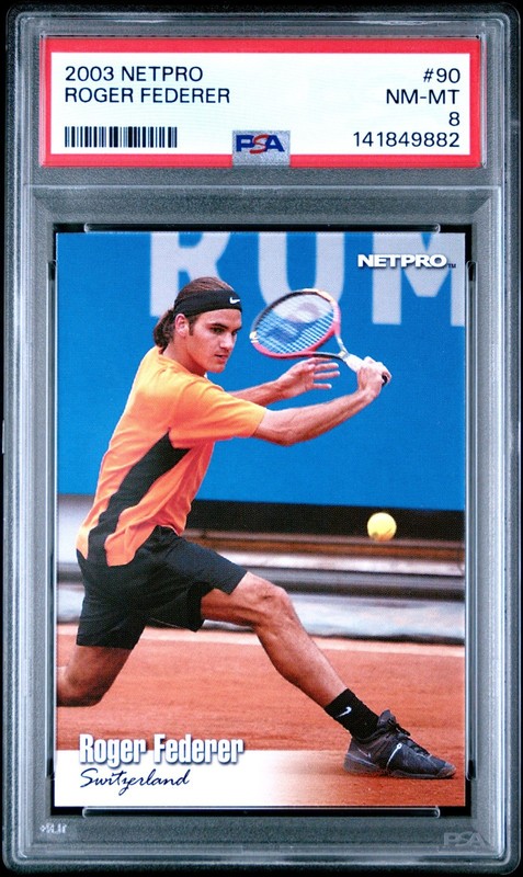 Roger Federer 2003 Netpro #90 PSA 8 Rookie RC