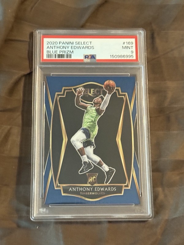 Anthony Edwards 2020 Select Blue #169 Psa 9