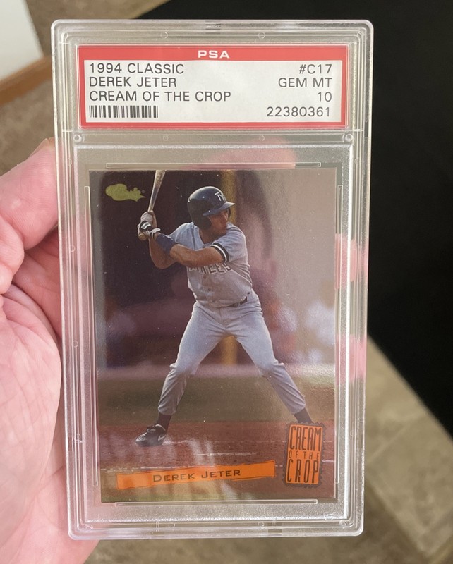 1994 Classic Cream Of The Crop Derek Jeter Rookie PSA 10 GEM #C17 Yankees
