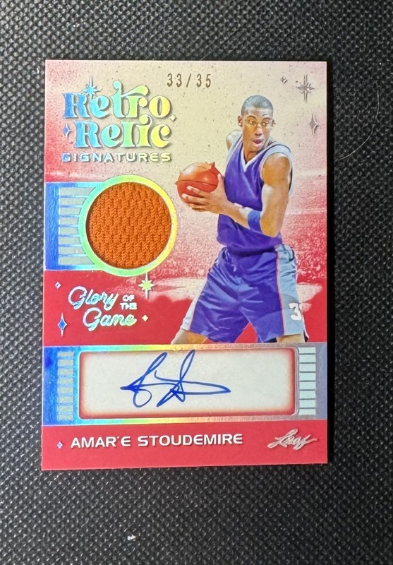 2025 AMAR'E STOUDEMIRE Leaf Glory of the Game Used Jersey /35 Relic Phoenix Suns view 1