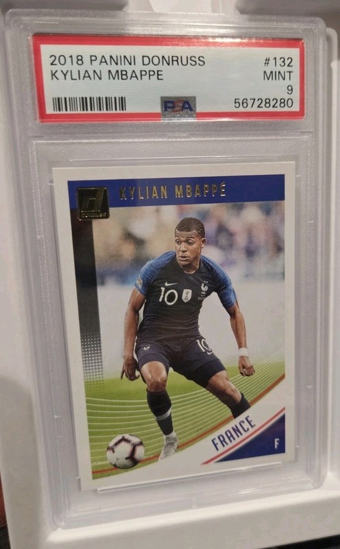 2018 KYLIAN MBAPPE World Cup Debut Rookie PSA 9 Donruss #132 France Real Madrid