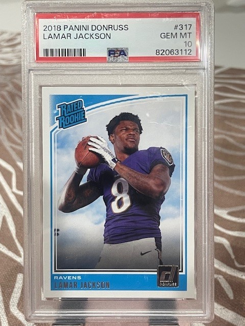 2018 Panini Donruss - Lamar Jackson #317 GEM MINT PSA 10!