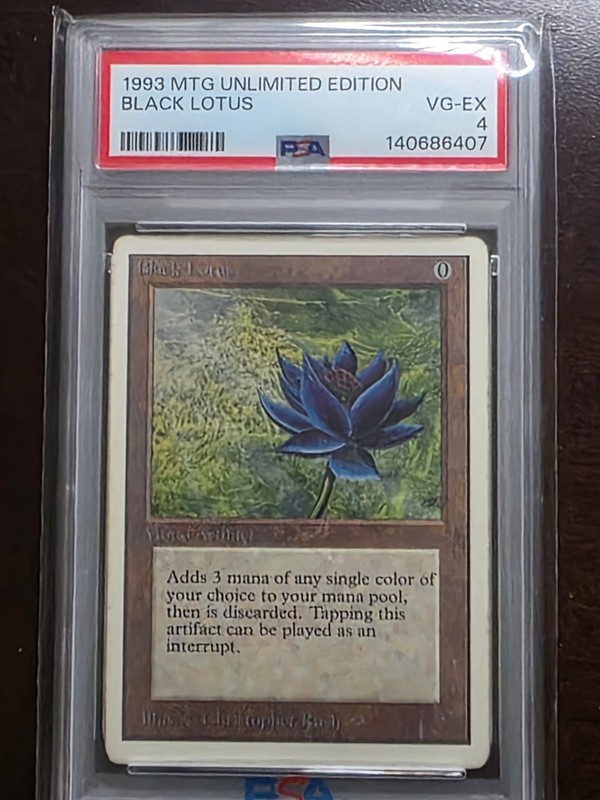 Black Lotus - MTG: Magic the Gathering - Unlimited - PSA 4 VG-EX