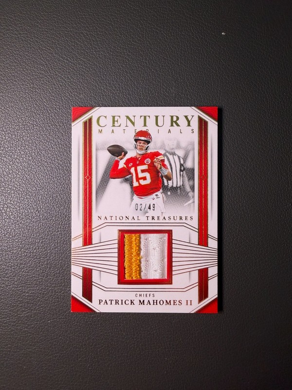 2023 Patrick Mahomes II Patch Panini National Treasures /49 #CEN-PMS KC Chiefs