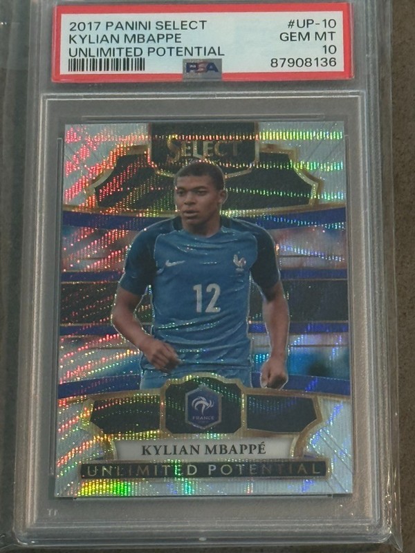 2017 Panini Select Unlimited Potential Kylian Mbappe #UP-10 PSA 10 RC Rookie