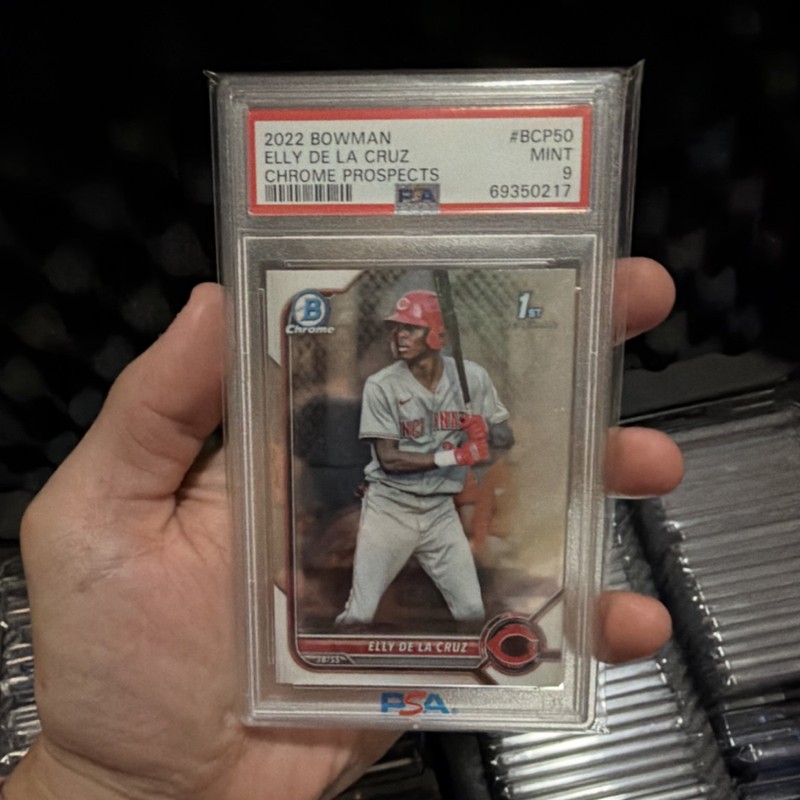 2022 Bowman Chrome Prospects Elly De La Cruz #BCP-50 1st RC PSA 9 Reds