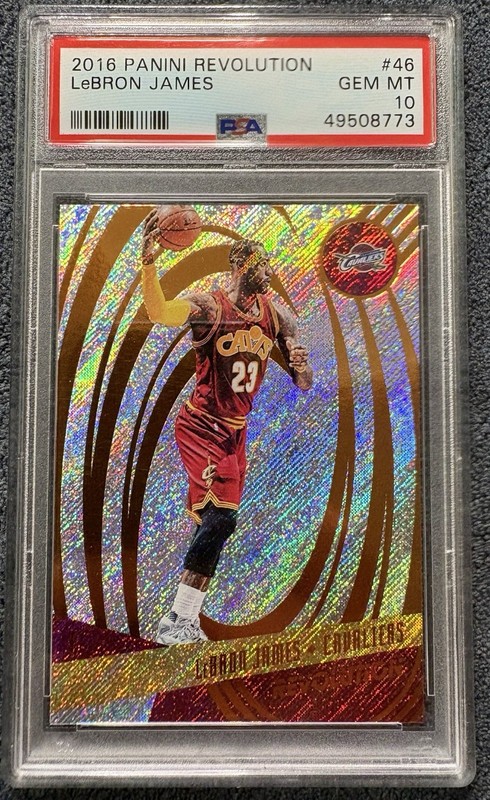 2016 Panini Revolution Lebron James #46 Card PSA 10 NEW CASE