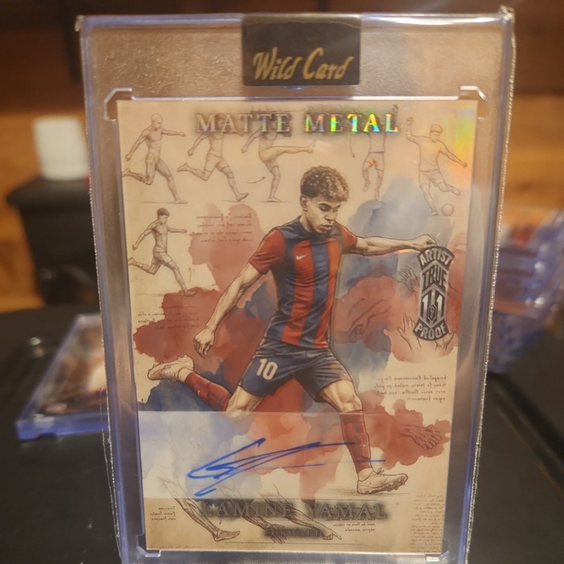 Lamine Yamal Wild Card Matte Metal Artist Proof True 1/1 Soccer  Auto 