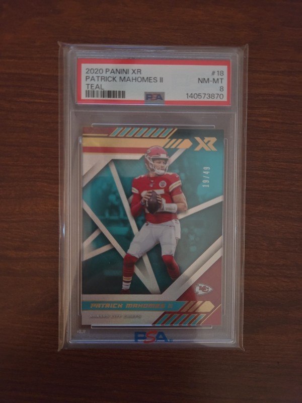 Patrick Mahomes II Panini XR /49 Chiefs NFL PSA 8