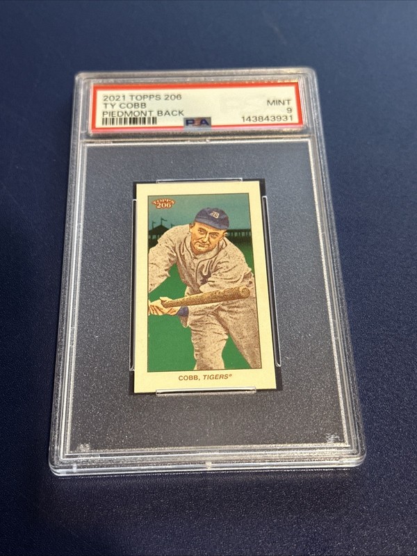 2021 Topps 206 Ty Cobb Piedmont Back PSA 9 LOW POP