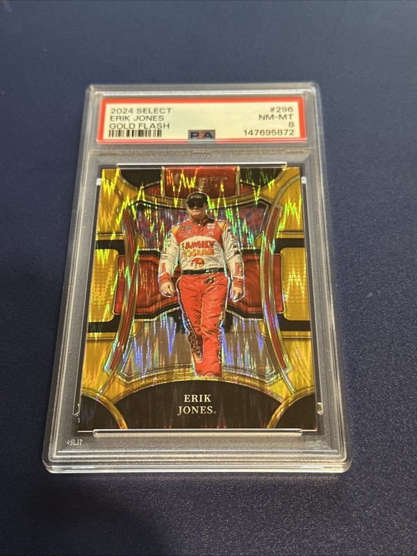 2024 Select NASCAR Gold Flash Erik Jones /10 PSA 8 POP 1