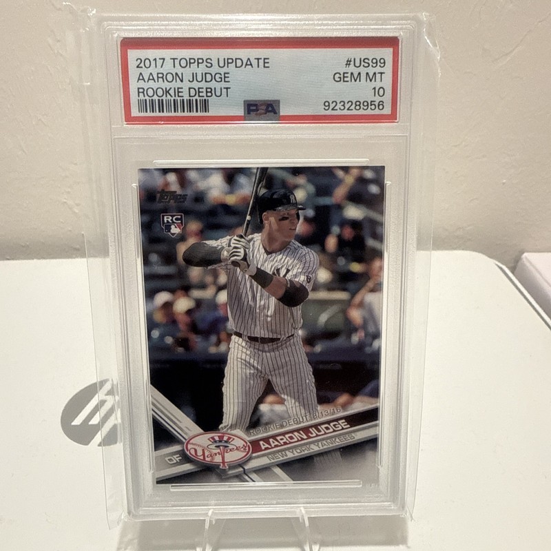 AARON JUDGE 2017 Topps Update Rookie Debut #US99 PSA 10 Gem Mint RC