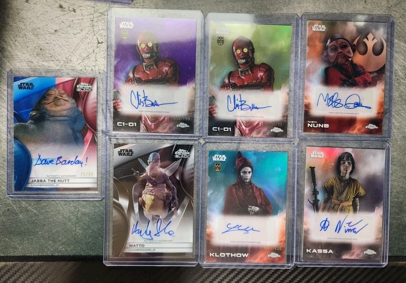 Star Wars Auto Lot C1-D1 Nunb Watto Klothhow Kassa Jabba
