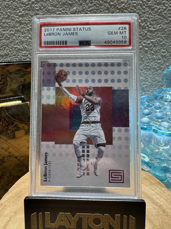 Panini 2017-18 Status LeBron James #28 PSA Graded Cavaliers