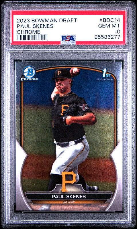 PAUL SKENES 2023 Bowman Draft #BDC-14 CHROME PSA 10        QTY