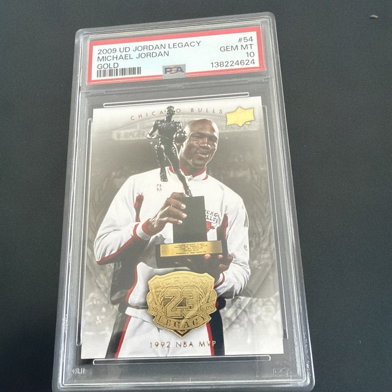 Michael Jordan PSA 10 Gold SP /30000 2009 Upper Deck UD Jordan Legacy #54 Bulls