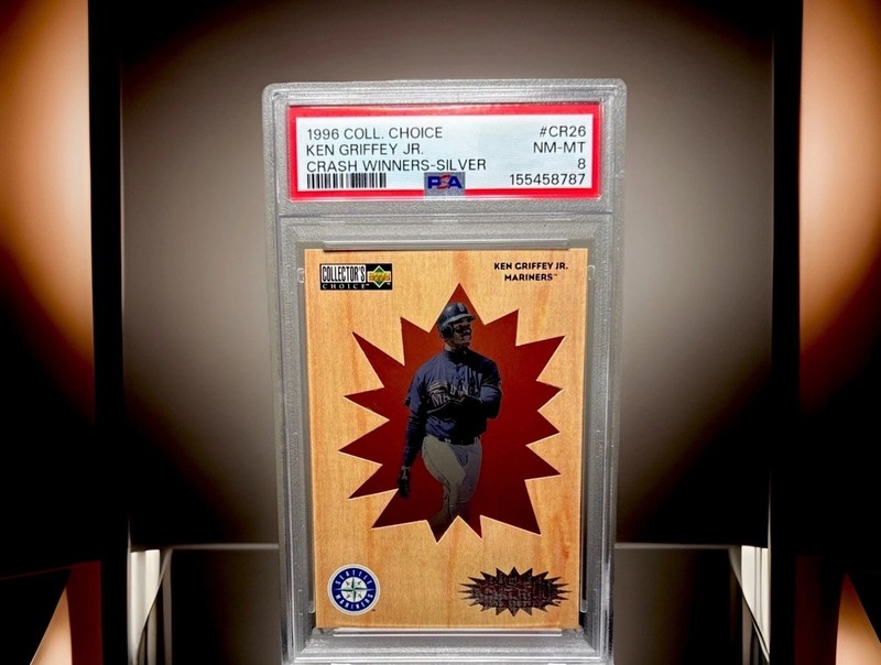 1996 Collector’s Choice Crash Winners Silver - Ken Griffey Jr. PSA 8