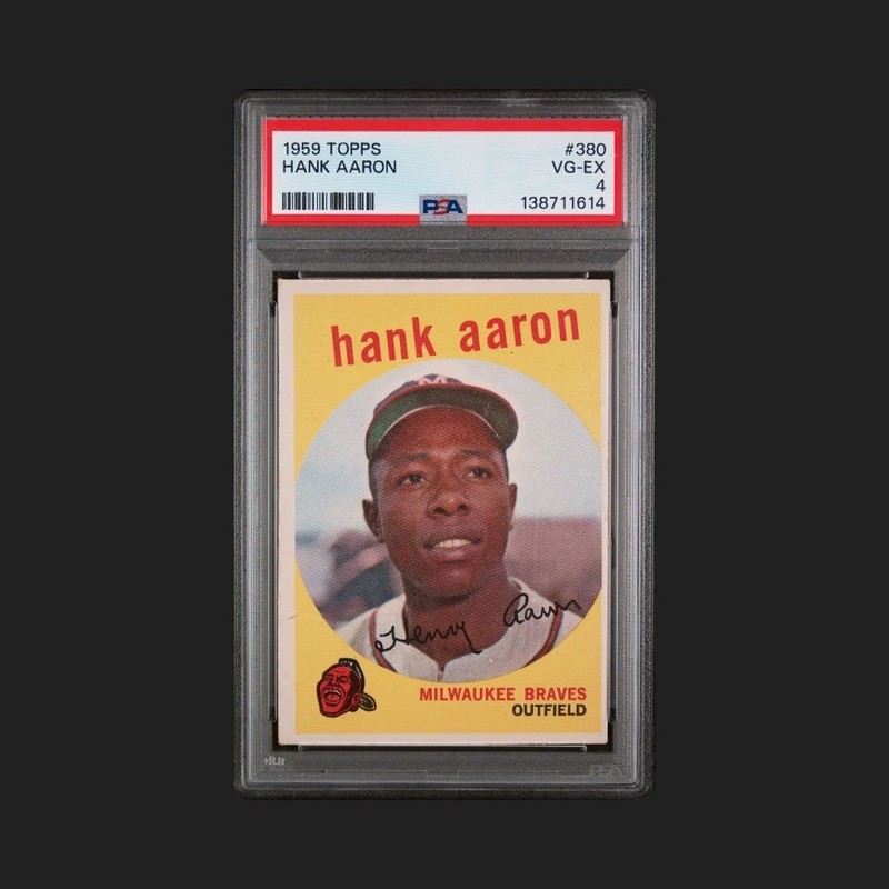 1959 Topps - Hank Aaron #380