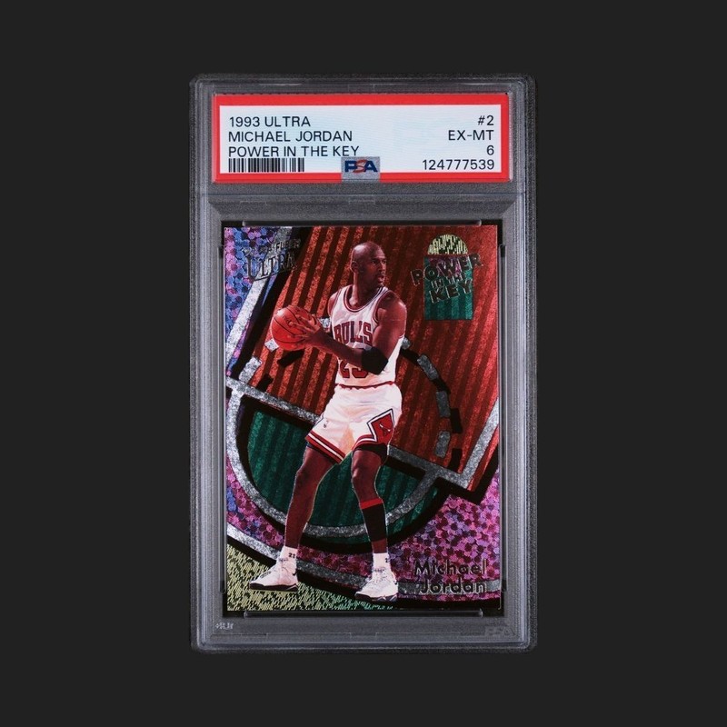1993-94 Fleer Ultra - Power in the Key Michael Jordan PSA 6