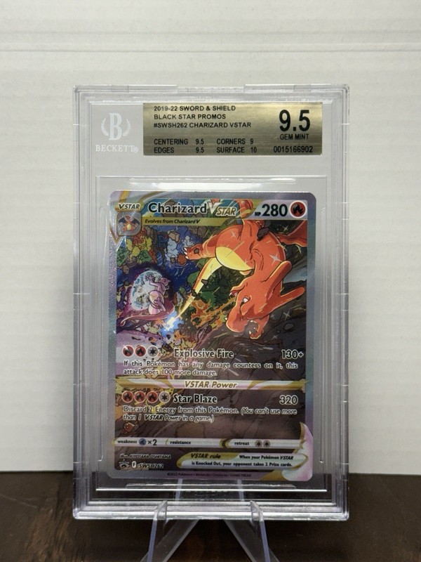 2019-2023 Pokemon SWSH Black Star Promos Charizard VST #SWSH262 BGS 9.5