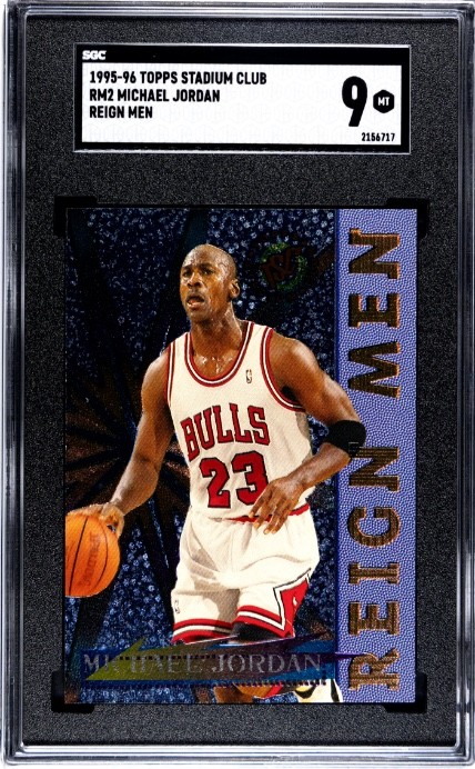 1995-96 Topps Stadium Club Michael Jordan Reign Men #RM2 Bulls SGC 9