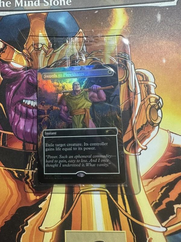 Magic the Gathering PSA Magazine Sealed Promo Swords to Plowshares Foil Thanos