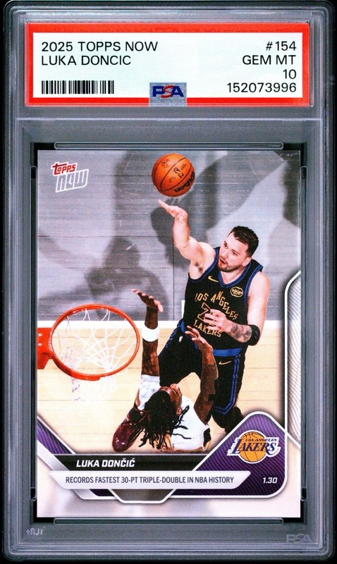 2025 Topps Now #154 Luka Doncic PSA 10
