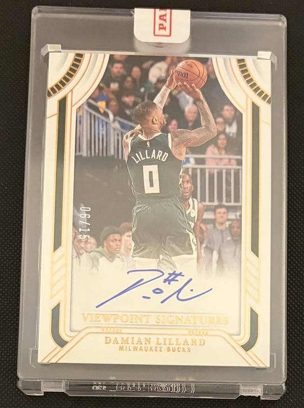 2024-25 National Treasures Damian Lillard Viewpoint Bronze On Card Auto /15 SSP