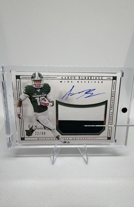2016 National Treasures Aaron Burbridge College Football Rookie Patch Auto /99