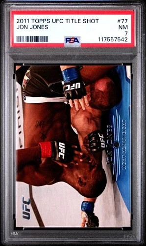 PSA 7  2011 Topps UFC Title Shot Jon Jones #77