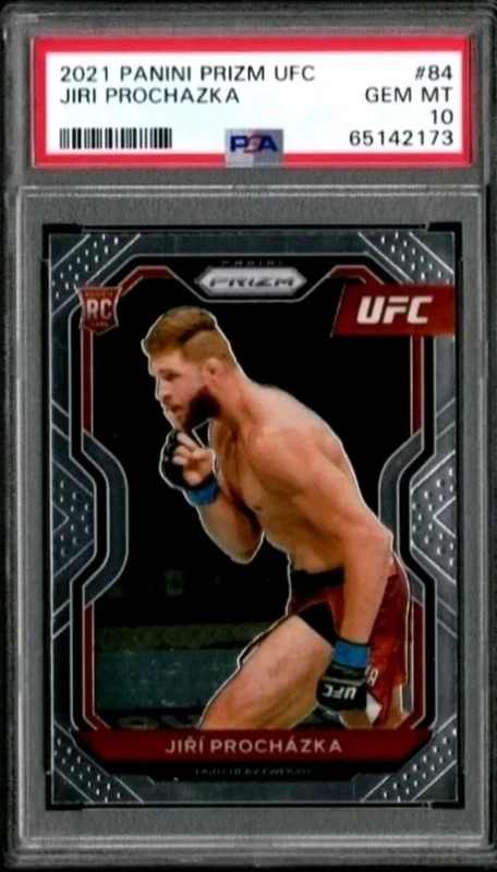 2021 Panini Prizm UFC Jiri Prochazka RC #84 Rookie Card PSA 10 GEM MINT Rare 