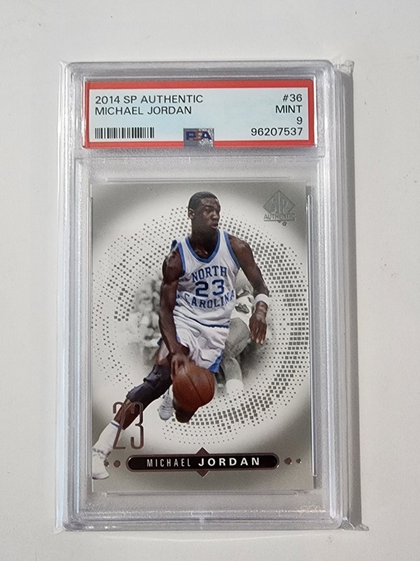 2014 SP AUTHENTIC #36 MICHAEL JORDAN HOF PSA 9
