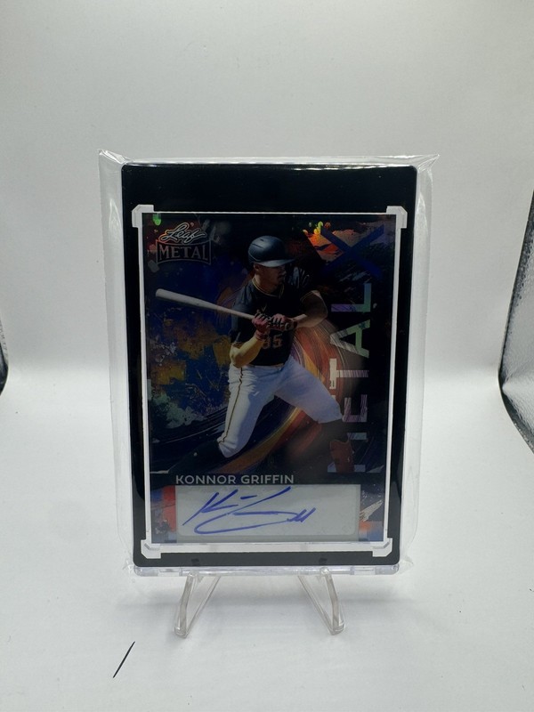 Konnor Griffin 1/1 Auto 2026 Leaf Metal Baseball Metal X Pirates