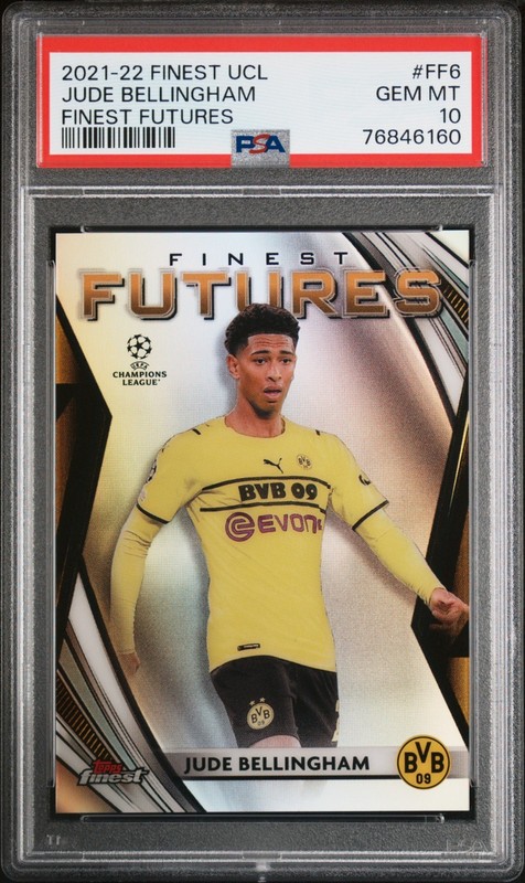 2021-22 Topps Finest Futures UCL Jude Bellingham #FF6 PSA 10