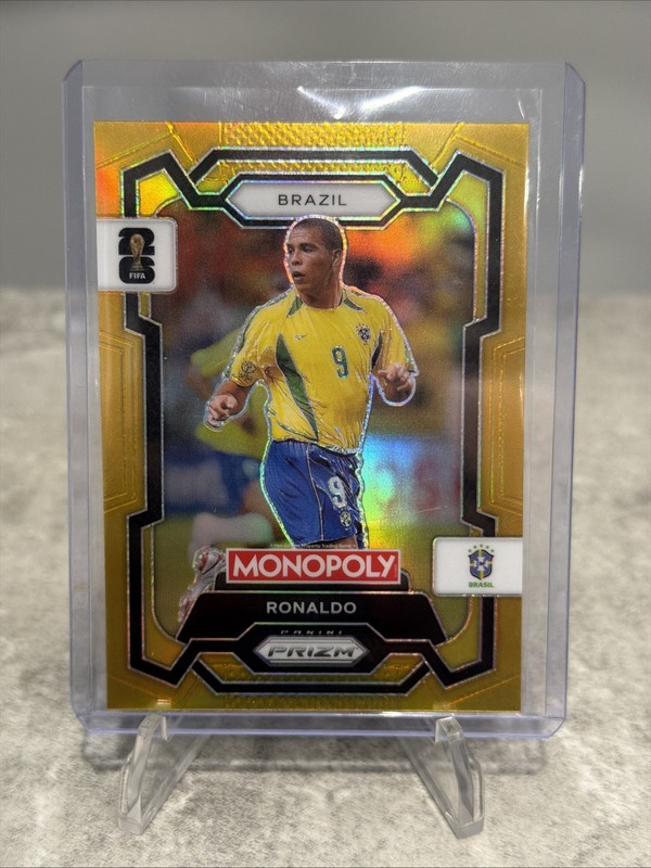 2026 Prizm Monopoly Fifa World Cup Ronaldo Brazil #18 True Gold /49 SP