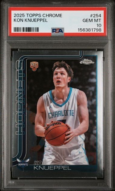 2025 TOPPS CHROME #254 Rookie Card KON KNUEPPEL PSA 10