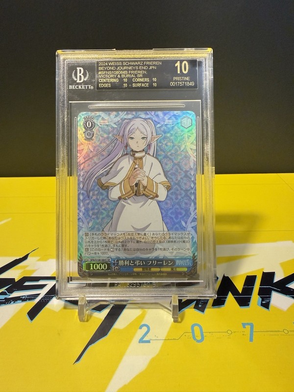 MAGICIAN FRIEREN - Weiss Schwarz- S108-084S SR- BGS 10 BLACK LABEL- POP 3