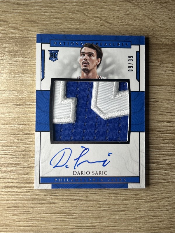 Dario Saric 2016-17 Panini National Treasures #136 TRUE Rookie Patch Auto /99