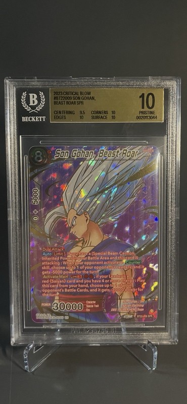 2023 Critical Blow Son Gohan, Beast Roar BT22-009 SPR BGS 10 view 2