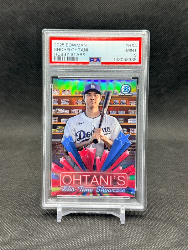 Shohei Ohtani 2025 Bowman Hobby Stars Sho Time Showcase PSA 9