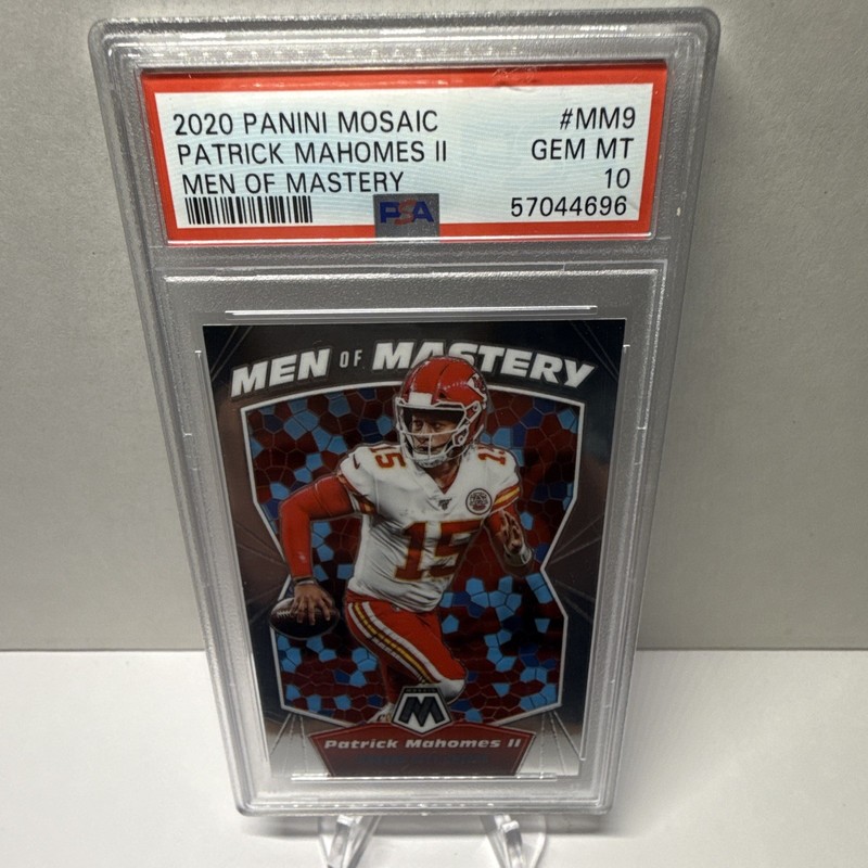 2020 Panini Mosaic Men of Mastery Patrick Mahomes II #MM9 Chiefs PSA 10