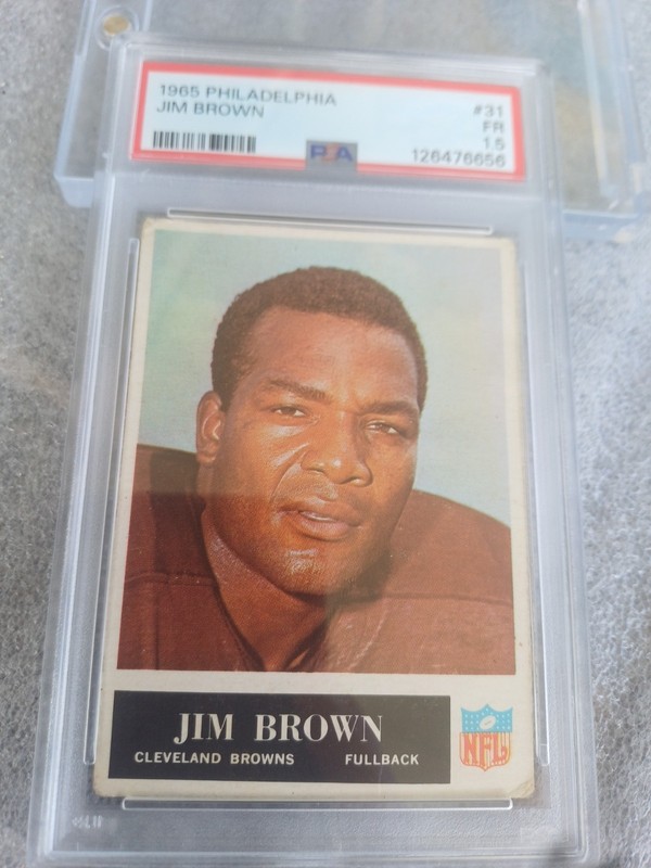 1965 Philadelphia Jim Brown #31 PSA 1.5 Cleveland Browns HOF NEW CLEAN PSA SLAB view 2