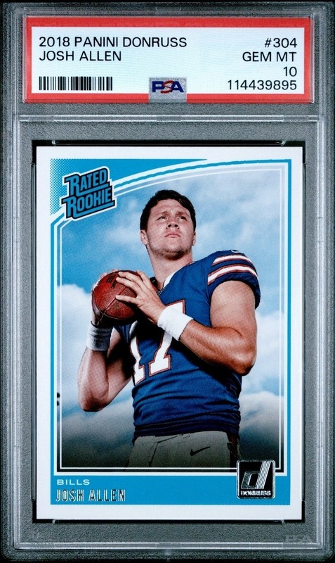 2018 Panini Donruss - Josh Allen #304 Buffalo Bills - RC PSA 10