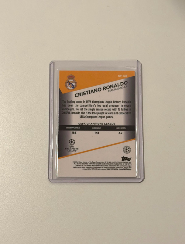 Cristiano Ronaldo Goal Force, 2022-23 Topps Stadium Club Chrome view 2
