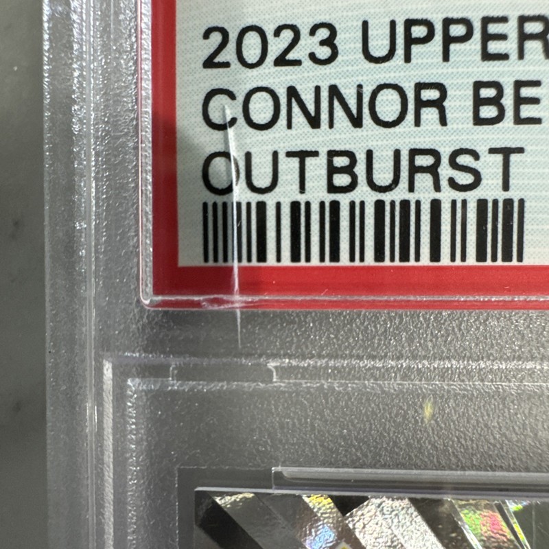 2023 UD OUTBURST #740 CONNOR BEDARD PSA 10 view 2