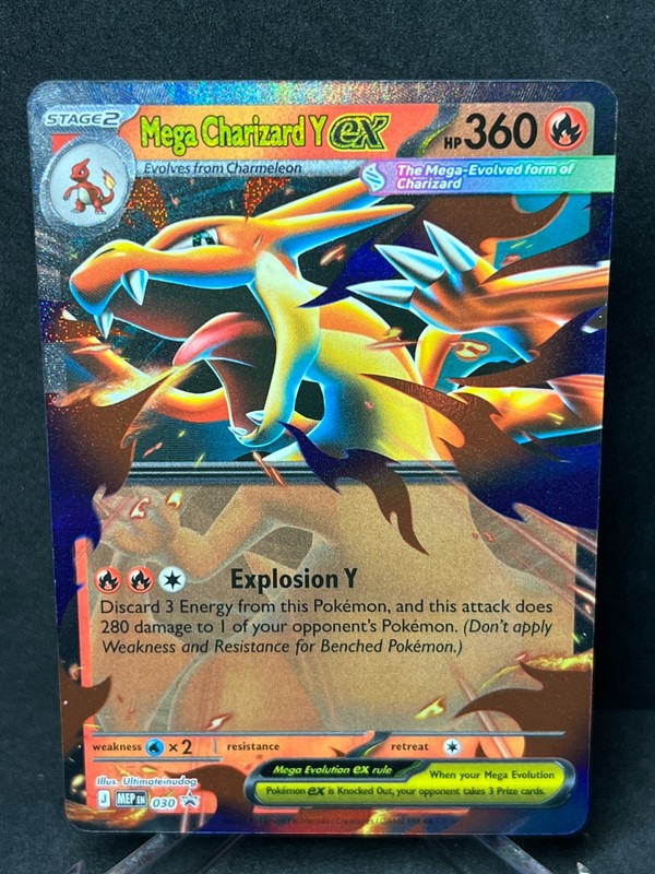 Pokemon Mega Charizard Y ex 030 Tin Promo Near Mint